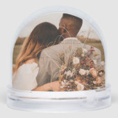 25th Wedding Anniversary With Classic Photo Schneekugeln (Rückseite)