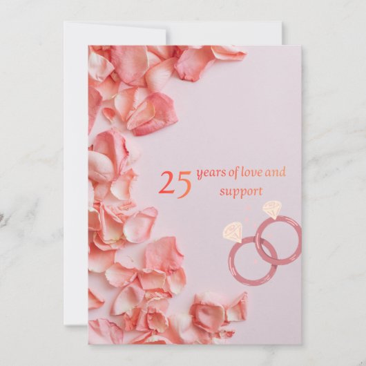 25th wedding greeting cards feiertagskarte (Vorderseite)
