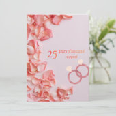 25th wedding greeting cards feiertagskarte (Stehend Vorderseite)