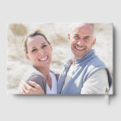 25th Wedding Silver Anniversary Greenery Photo Gästebuch (Rückseite)