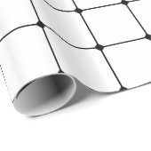 260216 Grid - Schwarz auf Weiß Geschenkpapier (Rolleneckpunkt)