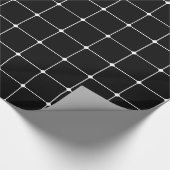 260216 Grid v2 - Weiß auf Schwarz Geschenkpapier (Ecke)