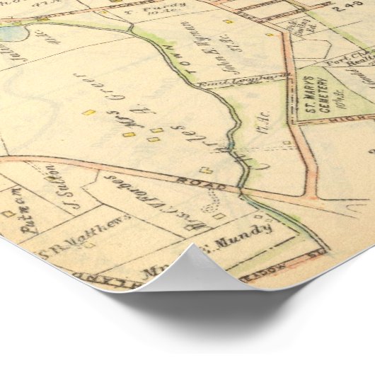 260261 Rye, Harrison Poster (Ecke)