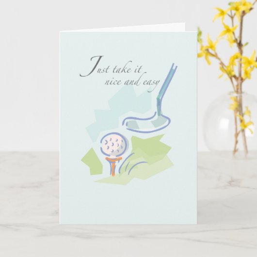 2612 Pastel Golf Get Well Karte (Gelbe Blume)