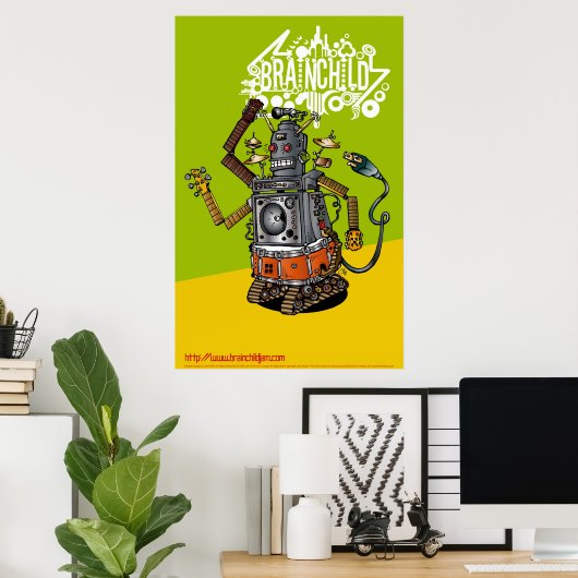 263 Brainchild Robot Poster (Heimbüro)