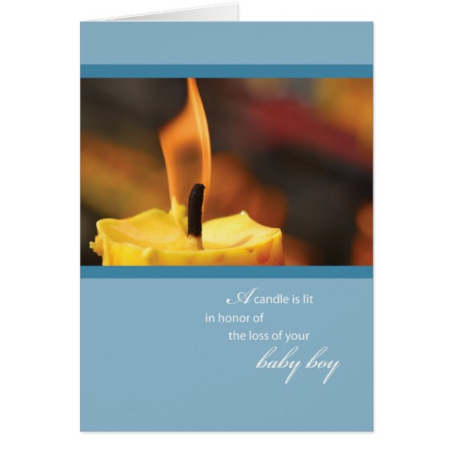 2645 Verlust der Baby Boy Candle (Vorne)