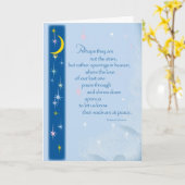 2654 Sterne im Himmel Beileid Karte (Gelbe Blume)