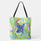 267 - Französische Bulldog-Liebe Tote Bag Tasche (Rückseite)