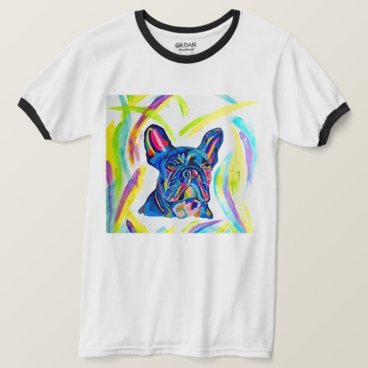 267 - Französischer Bulldog-Liebe-T - Shirt (Design vorne)