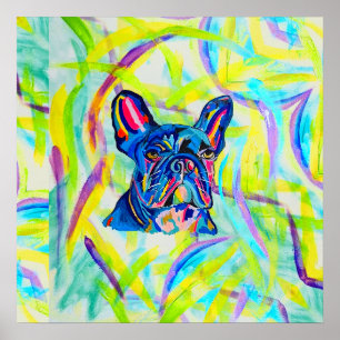 267 - Französisches Bulldog-Liebe-Poster Poster