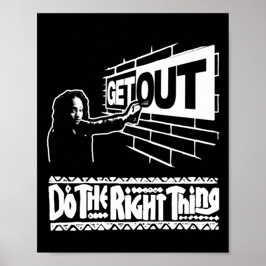 267 Sticker raus Poster (Vorne)