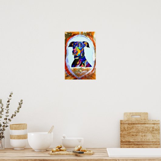 268 - Doberman Liebe Poster (Küche)