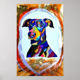 268 - Doberman Liebe Poster