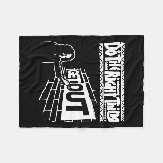 268 Sticker raus Fleecedecke (Vorderseite (Horizontal))