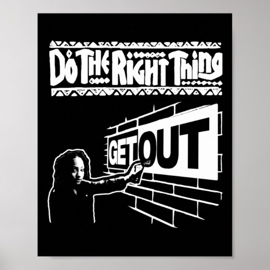268 Sticker raus Poster (Vorne)