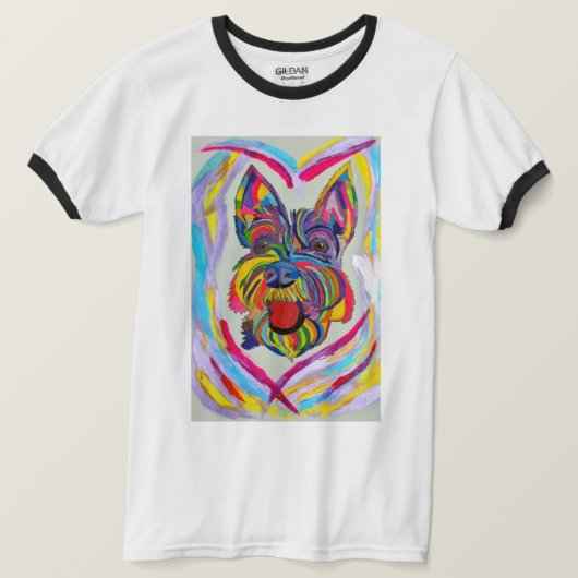 268 - T - Shirt der Schnauzer-Liebe (Design vorne)