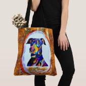 269 - Doberman Liebe Tote Bag Tasche (Von Nahem)