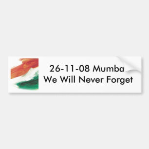 26/11 Mumbai-Autoaufkleber Autoaufkleber