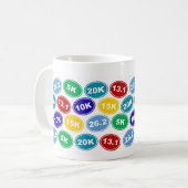 26,2 13,1 5k 10k 15k 20k laufende Tasse (Vorderseite Links)