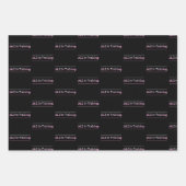 26.2. Ausbildung zum Marathon mit Typografie Geschenkpapier Set (Vorderseite)