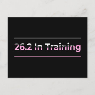 26.2. Ausbildung zum Marathon mit Typografie Postkarte