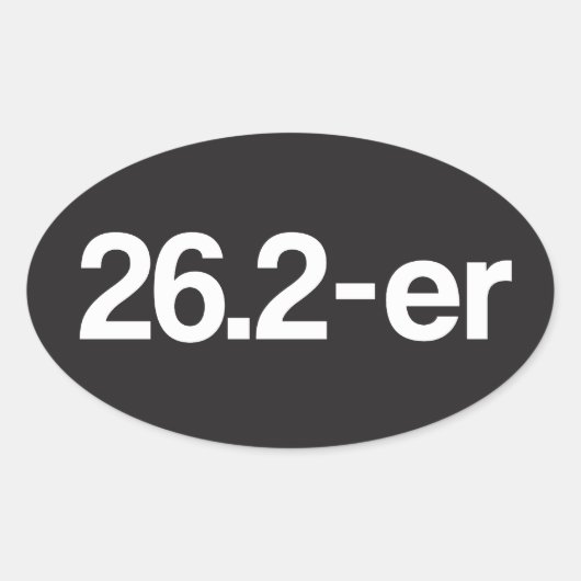 26.2-er oder Marathoner - Marathon Runners Sticker (Vorderseite)