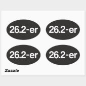 26.2-er oder Marathoner - Marathon Runners Sticker (Blatt)