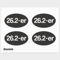 26.2-er oder Marathoner - Marathon Runners Sticker