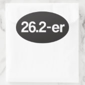 26.2-er oder Marathoner - Marathon Runners Sticker (Tasche)