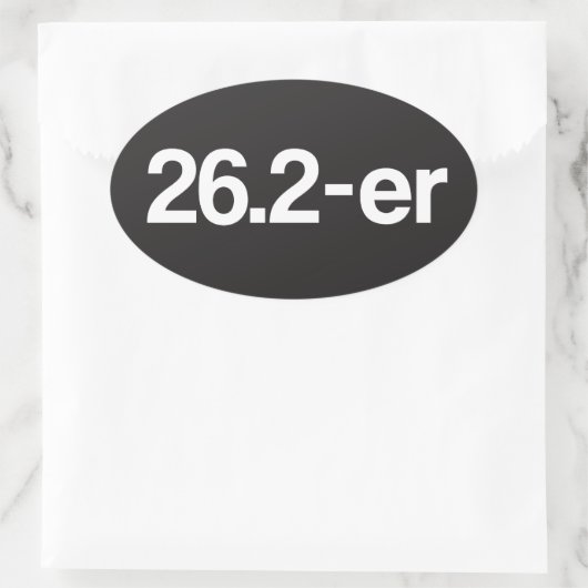 26.2-er oder Marathoner - Marathon Runners Sticker (Tasche)