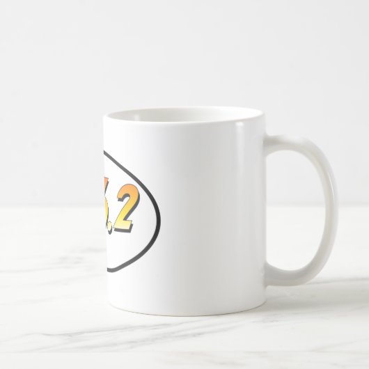 26,2 Marathon-"Abenteurer-" Oval Kaffeetasse (Rechts)
