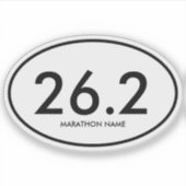 26.2 Marathon Aufkleber (Vorderseite)