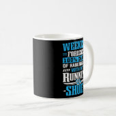 26 2 Marathon, der den Marathonläufer mit Schuhen  Kaffeetasse (VorderseiteRechts)
