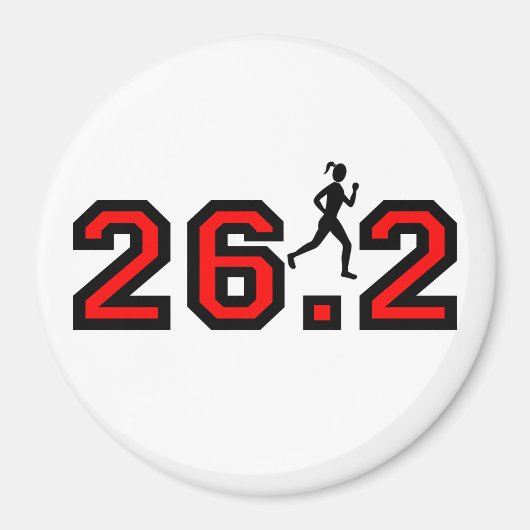 26,2-Marathon für Frauen Magnet (Vorne)