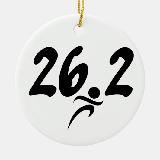 26,2 Marathon Keramikornament (Vorne)