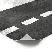 26.2 Marathon Laufen Poster Blue Runner Wall Art (Ecke)