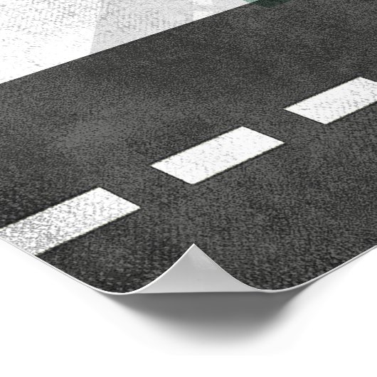 26.2 Marathon Laufen Poster Blue Runner Wall Art (Ecke)