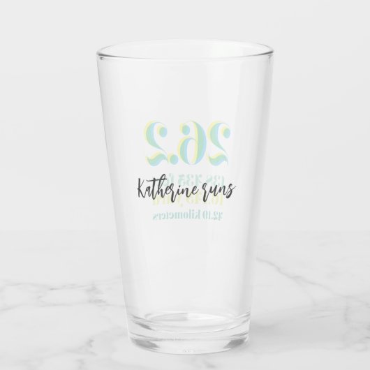 26.2 Marathon-Laufstrecke Grün Glas (Rückseite)