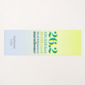 26.2 Marathon mit grünem, fett formatiertem Text Yogamatte (Vorderseite (Horizontal))