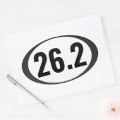 26.2 Marathon-Oval-Aufkleber Ovaler Aufkleber (Umschlag)