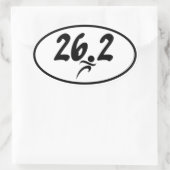 26.2 Marathon Ovaler Aufkleber (Tasche)