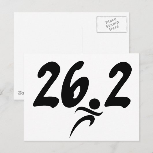 26,2 Marathon Postkarte (Vorne/Hinten)