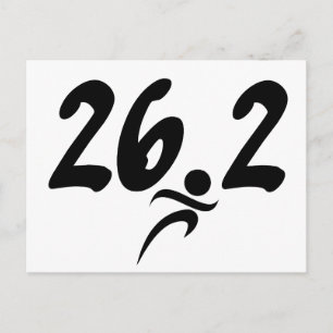 26,2 Marathon Postkarte