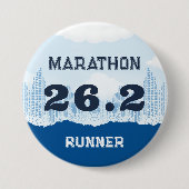 26.2 Marathon-Runner-Geschenk Button (Vorderseite)