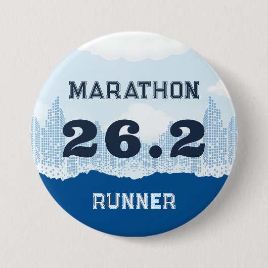 26.2 Marathon-Runner-Geschenk Button (Vorderseite)