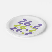 26.2 Marathon Runner Thema Papierplatte Pappteller (Schrägansicht)