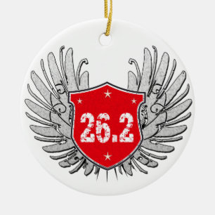 26,2 Marathon-Schild Keramikornament