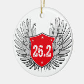 26,2 Marathon-Schild Keramikornament (Links)
