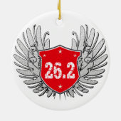 26,2 Marathon-Schild Keramikornament (Hinten)