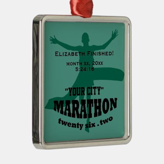 26,2 Marathon-Verzierung Ornament Aus Metall (Rechts)